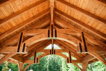 16' x 20' Alpine Timber Frame Pavilion, Ellington, CT