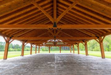 40' x 80' Bitterroot Timber Frame Pavilion, South Windsor, CT