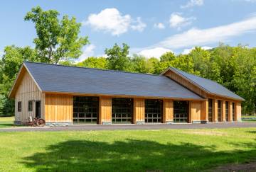 8-Car Timber Frame Barn, Vermont