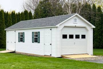 12' x 30' Traditional Cape Garage, Enfield, CT