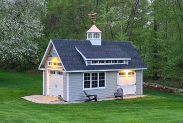 14' x 24' Grand Victorian Cape Garage, Glastonbury, CT
