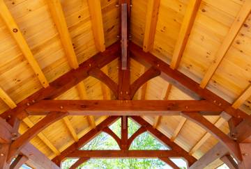 12' x 20' Bridger Timber Frame Pavilion Shown with Options