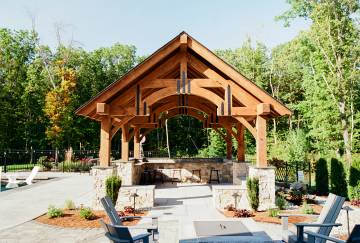 16' x 20' Alpine Pavilion Shown with Options