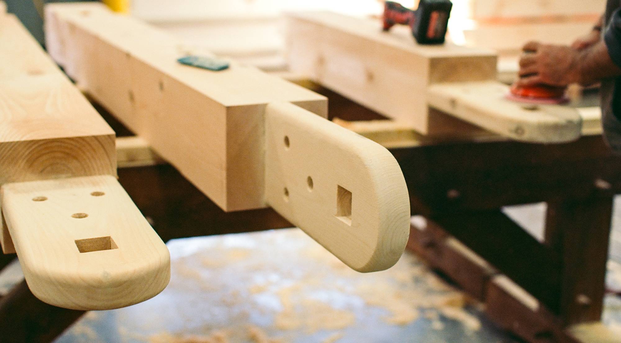 Wedged Anchorbeam Tenon Joinery