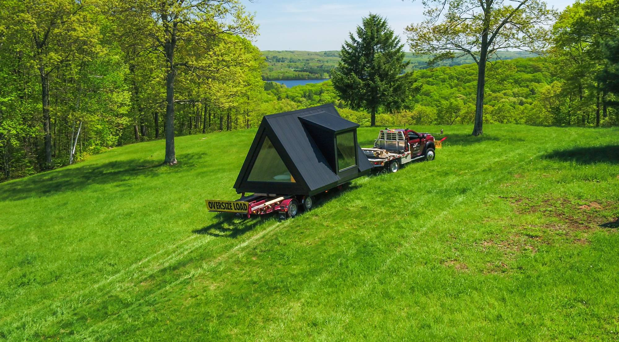 A-Frame Cabin Delivery