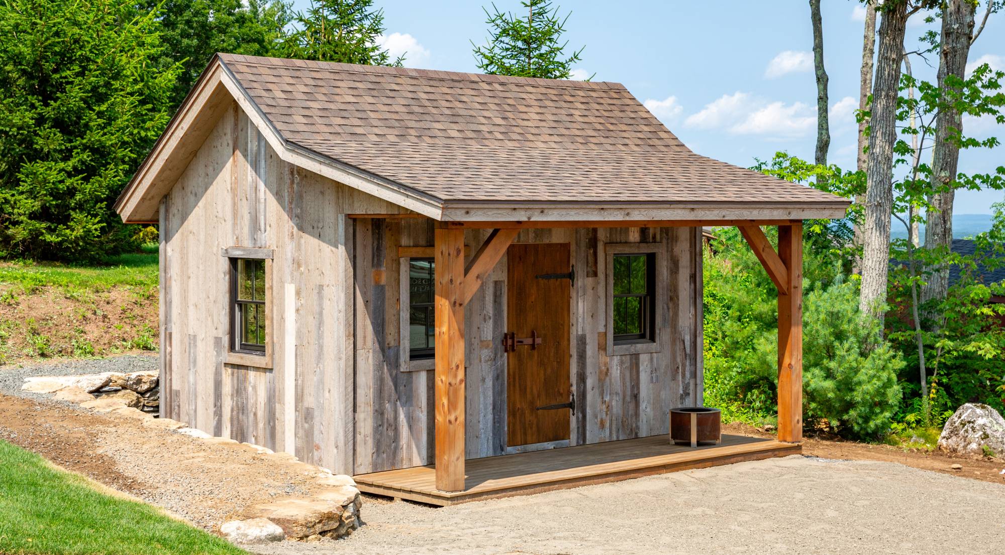 10' x 16' Trapper’s Cabin Shown with Options