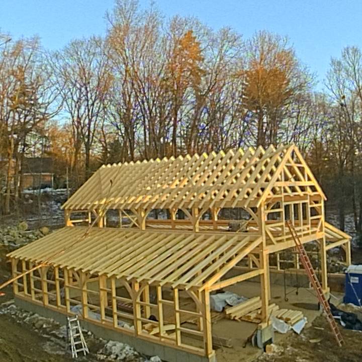 Timber Frame Monitor Barn Raising Time Lapse