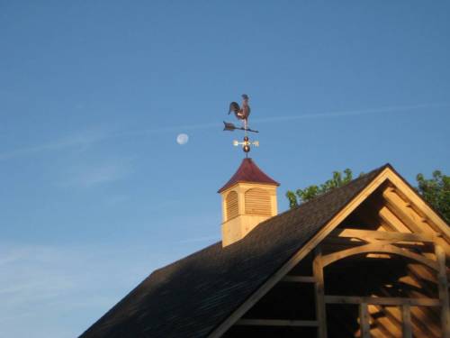 Sunset & moonrise on raising day