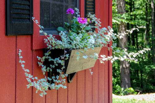 Flower Box on Classic Cape Garage