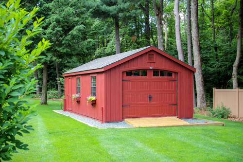 14x24 Classic Cape Single Bay Garage (Southhampton MA)