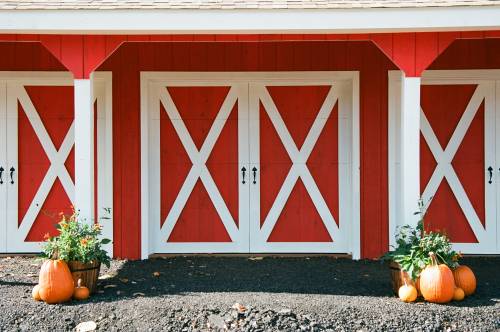 8' x 7' Overhead Doors (made to look like sliding barn doors)