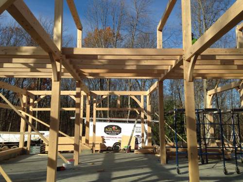 Loft joists just about complete