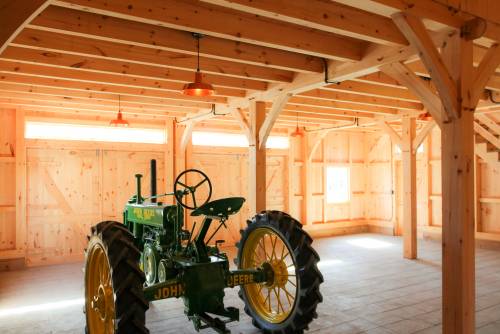 Wouldn't be a barn without a tractor!