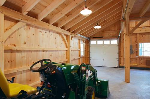 Enclosed Timber Frame Lean-To