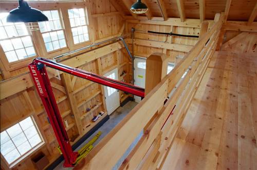 Looking Down from Second Floor at the Lift