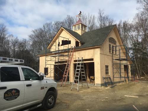 Adding the shiplap pine siding