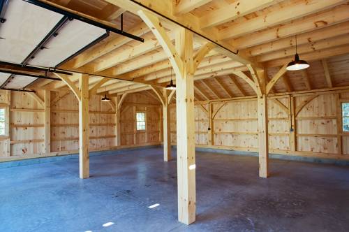 Post & Beam Barn Interior