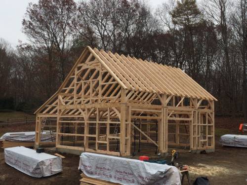 Finished timber frame