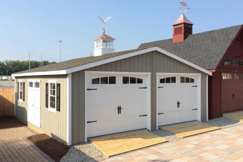 24x24 Classic Double Bay Garage