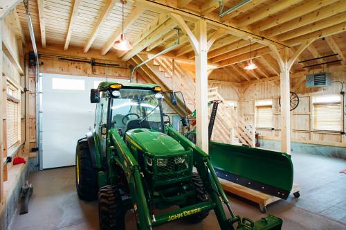 John Deere Tractor in the Carriage Barn