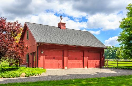 3 Bay Garage on the Front...