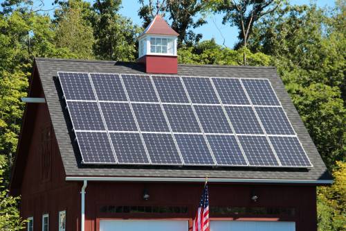 Solar panels detail