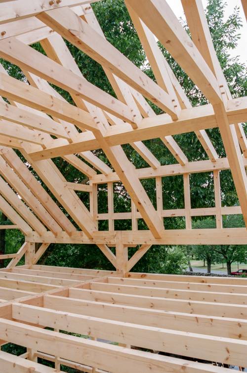 No ridge beam or posts in this upstairs space (plus a transom dormer!)