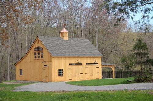 Approaching the Carriage Barn