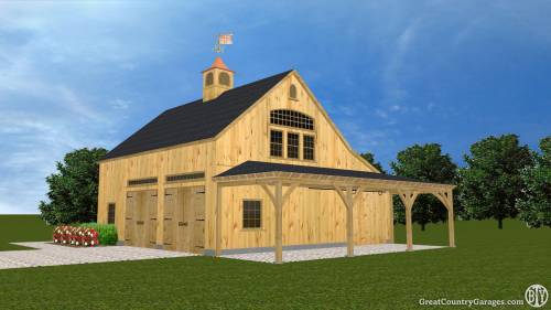 3D Design: 32x32 Carriage Barn