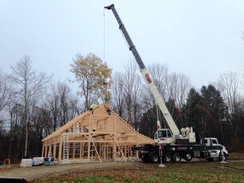 Last rafter in place