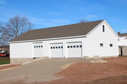 White vinyl siding