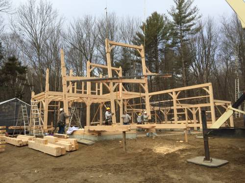 Third bent being raised