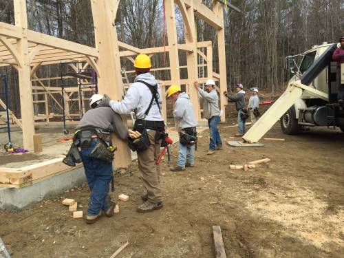 Guiding last bent into place