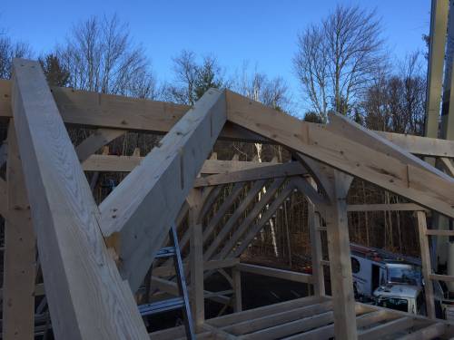 Authentic dove tail joinery on gable dormer