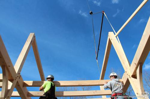 Lowering the main bents and floor joists