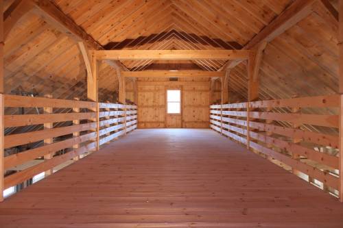 Upstairs in the full length loft