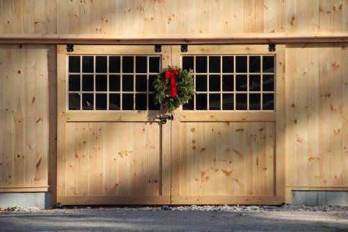 Detail: sliding barn doors