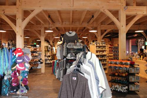 Inside the 36' x 72' Eastern States Farmers Market Barn