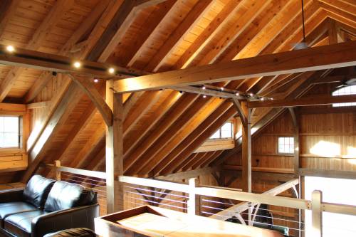 Second floor post and beam loft