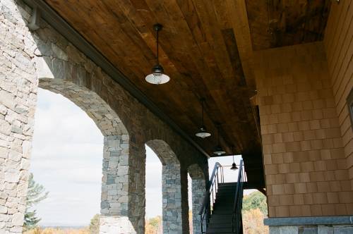 Reclaimed barn wood accents