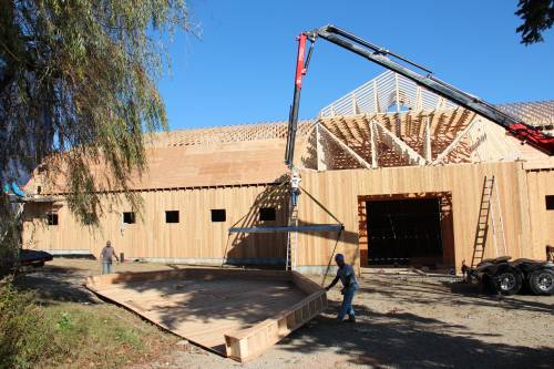 The last gable end truss