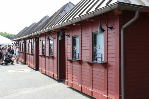 New ticket booths lined up at Gate 9 of the Big E