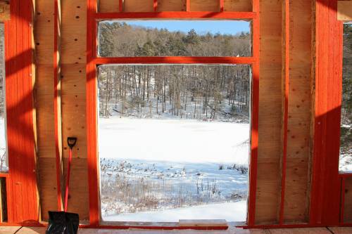 View out the back doors