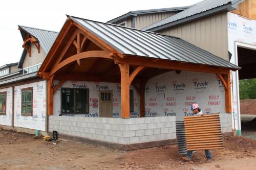 Metal Roofing Installed Over Pavilion