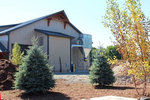 Dust collection machine with trees