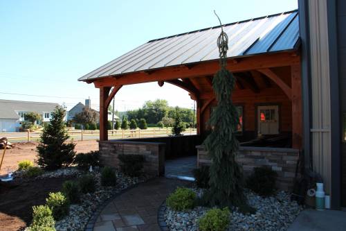 Pavers & plants welcome visitors