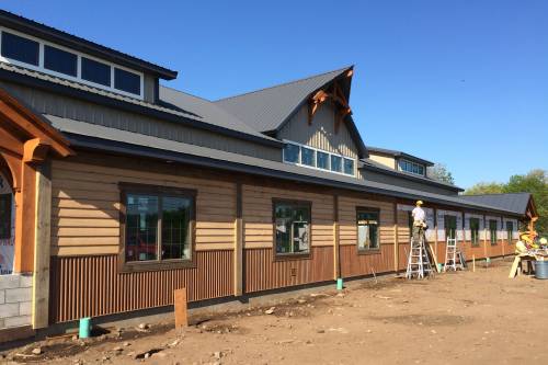 Rustic Siding Going Up