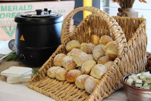 Potato soup & homemade rolls