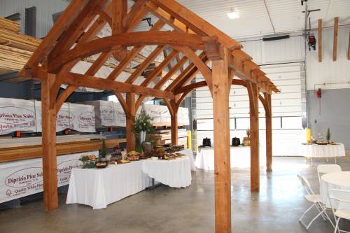 Timber frame pavilion