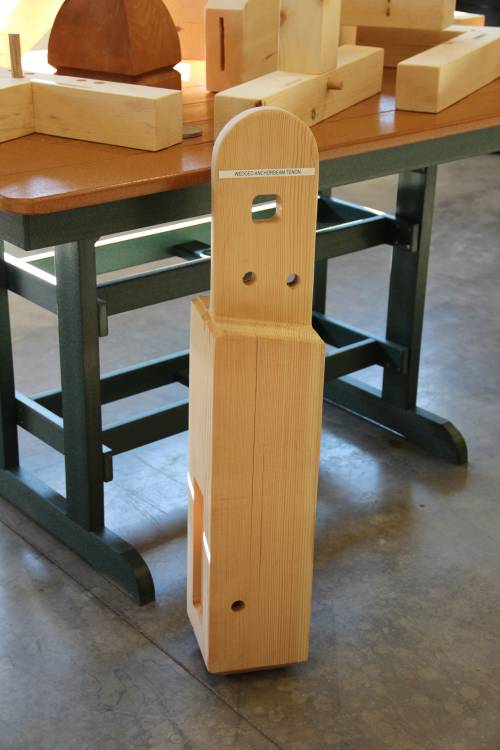 Wedged anchorbeam tenon joinery
